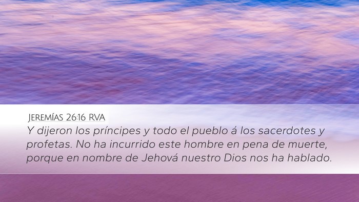 Jeremías 26:16 RVA Bible Verse Image
