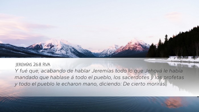 Jeremías 26:8 RVA Bible Verse Image