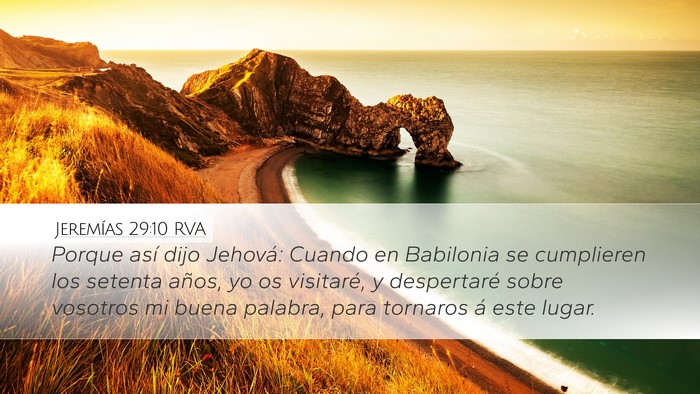 Jeremías 29:10 RVA Bible Verse Image