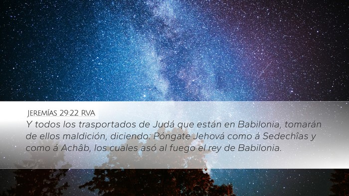 Jeremías 29:22 RVA Bible Verse Image