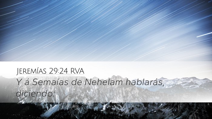 Jeremías 29:24 RVA Bible Verse Image