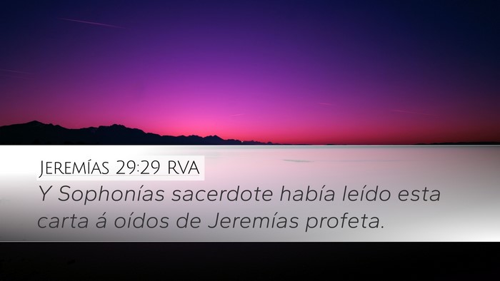Jeremías 29:29 RVA Bible Verse Image
