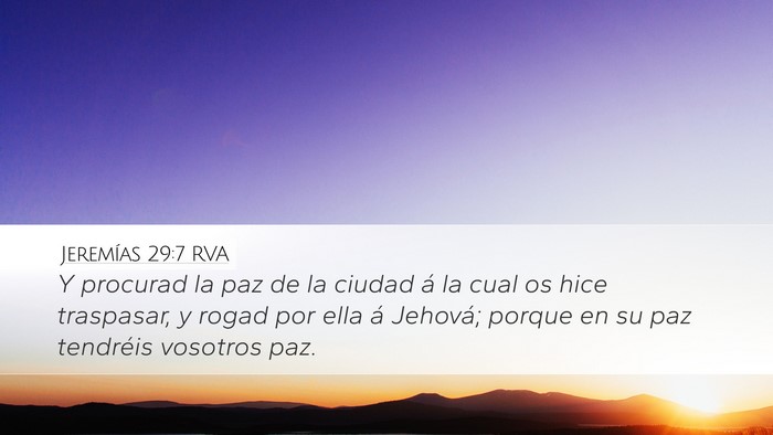 Jeremías 29:7 RVA Bible Verse Image