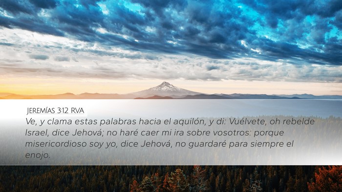 Jeremías 3:12 RVA Bible Verse Image