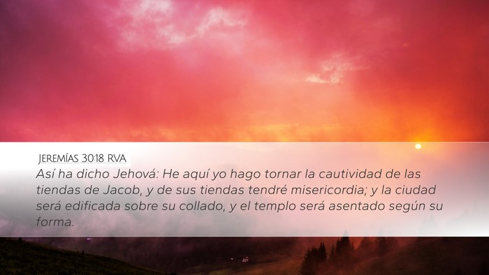 Jeremías 30:18 RVA Bible Verse Image