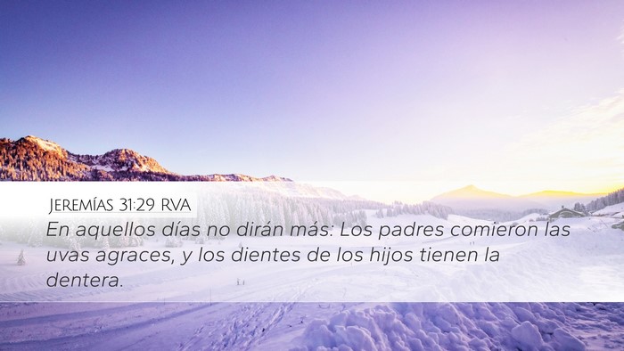 Jeremías 31:29 RVA Bible Verse Image