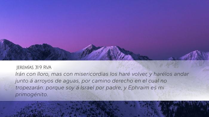 Jeremías 31:9 RVA Bible Verse Image
