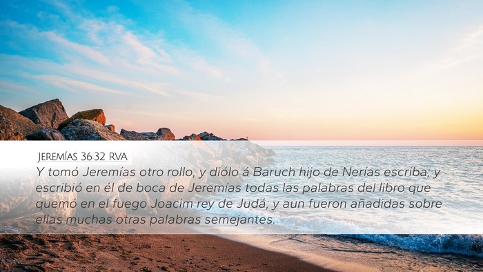 Jeremías 36:32 RVA Bible Verse Image