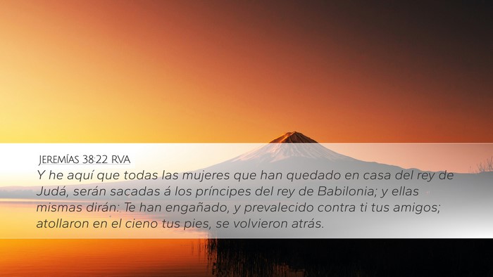 Jeremías 38:22 RVA Bible Verse Image