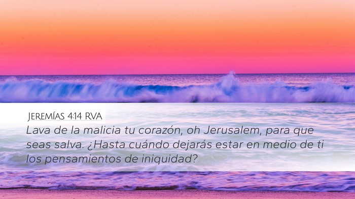 Jeremías 4:14 RVA Bible Verse Image
