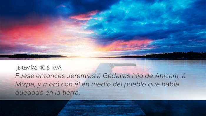 Jeremías 40:6 RVA Bible Verse Image