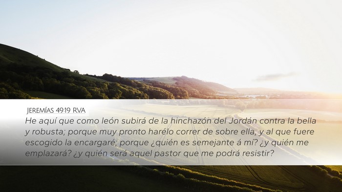 Jeremías 49:19 RVA Bible Verse Image