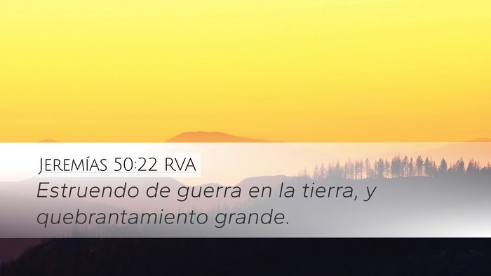 Jeremías 50:22 RVA Bible Verse Image