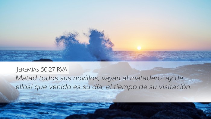 Jeremías 50:27 RVA Bible Verse Image