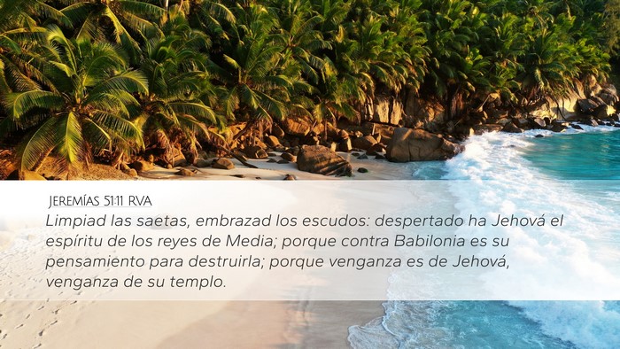 Jeremías 51:11 RVA Bible Verse Image
