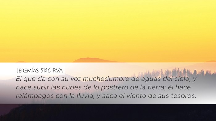 Jeremías 51:16 RVA Bible Verse Image