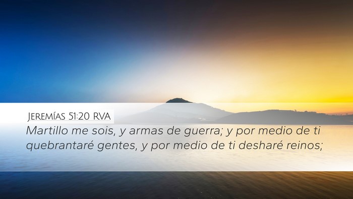 Jeremías 51:20 RVA Bible Verse Image