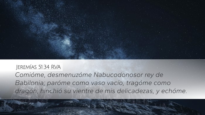 Jeremías 51:34 RVA Bible Verse Image