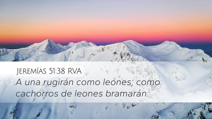 Jeremías 51:38 RVA Bible Verse Image
