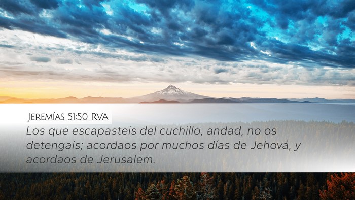 Jeremías 51:50 RVA Bible Verse Image