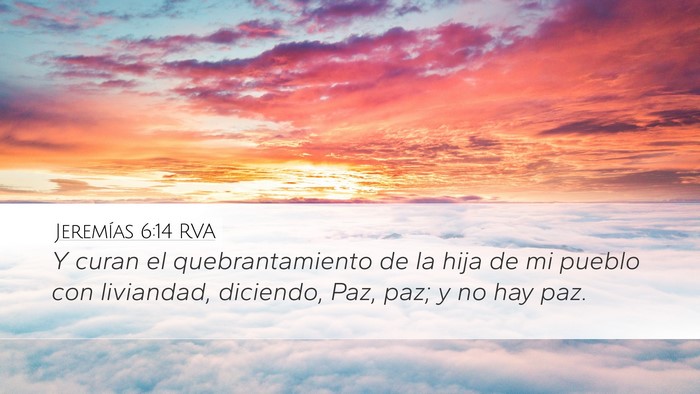 Jeremías 6:14 RVA Bible Verse Image
