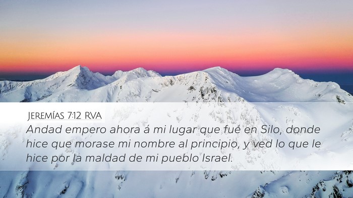 Jeremías 7:12 RVA Bible Verse Image