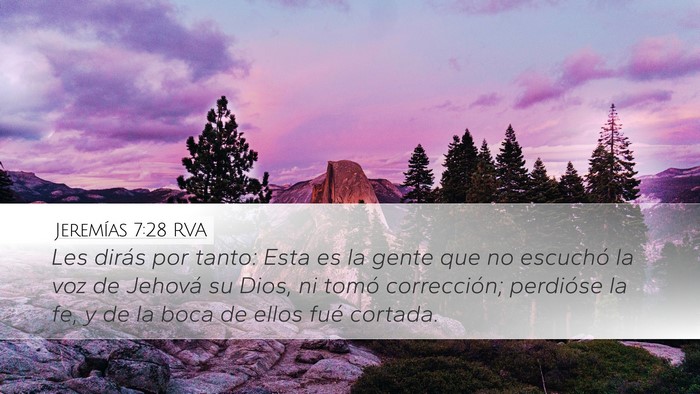 Jeremías 7:28 RVA Bible Verse Image