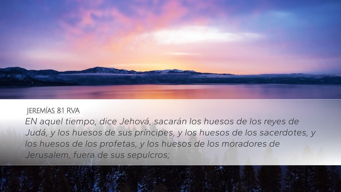 Jeremías 8:1 RVA Bible Verse Image