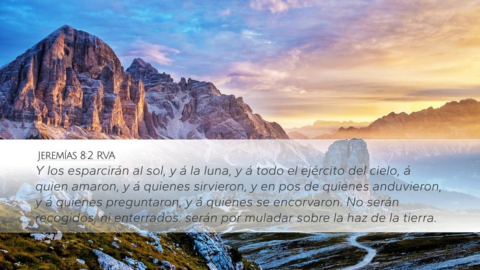 Jeremías 8:2 RVA Bible Verse Image