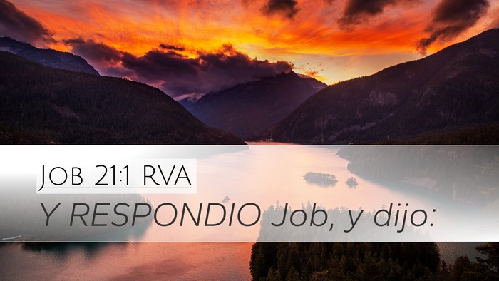 Job 21:1 RVA Desktop Wallpaper - Y RESPONDIO Job, y - Desktop Bible Verse Wallpaper