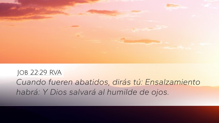 Job 22:29 RVA Bible Verse Image