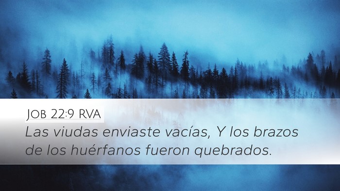 Job 22:9 RVA Bible Verse Image