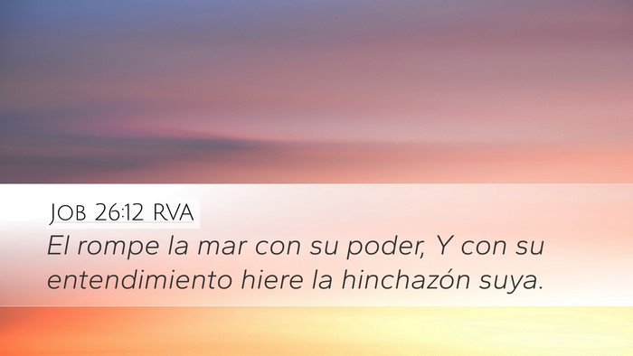 Job 26:12 RVA Bible Verse Image