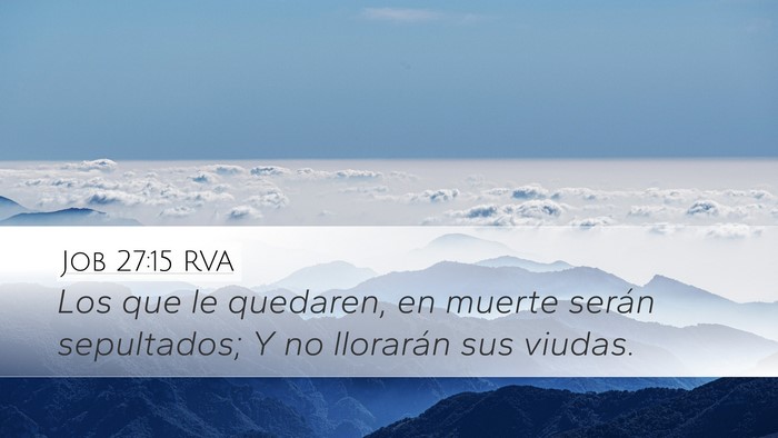Job 27:15 RVA Bible Verse Image