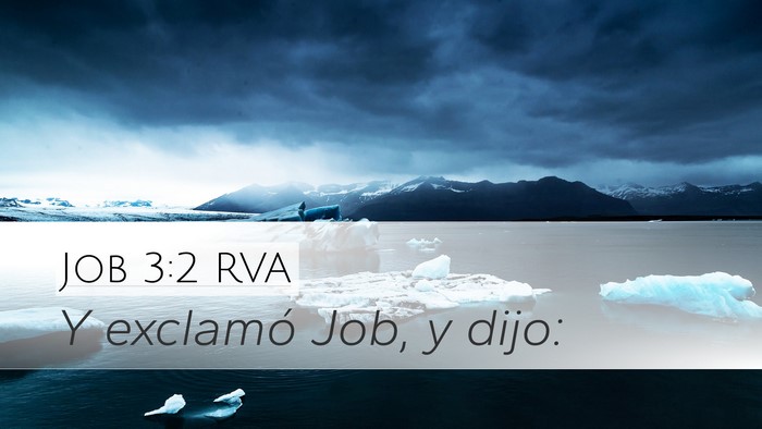 Job 3:2 RVA Desktop Wallpaper - Y exclamó Job, y - Desktop Bible Verse Wallpaper