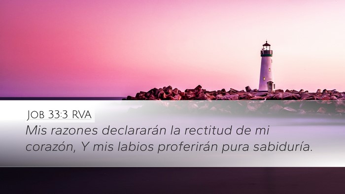 Job 33:3 RVA Bible Verse Image