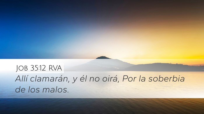 Job 35:12 RVA Bible Verse Image