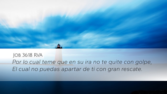 Job 36:18 RVA Bible Verse Image