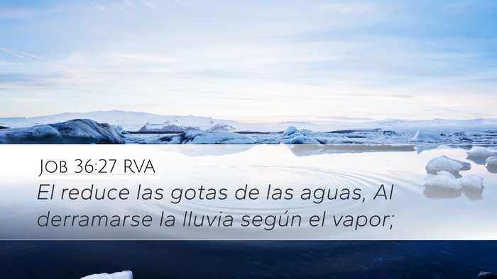 Job 36:27 RVA Bible Verse Image