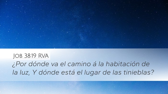 Job 38:19 RVA Bible Verse Image