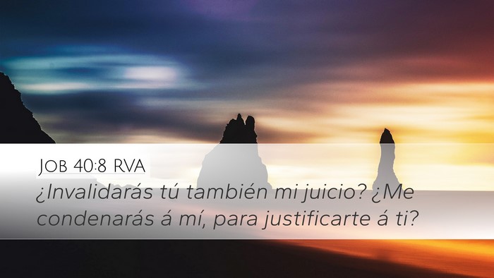 Job 40:8 RVA Bible Verse Image