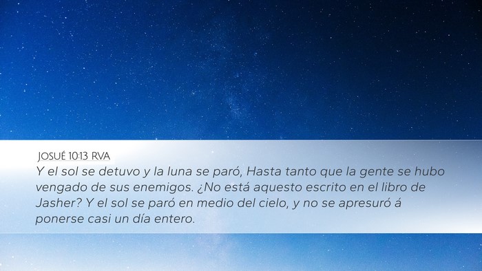 Josué 10:13 RVA Bible Verse Image