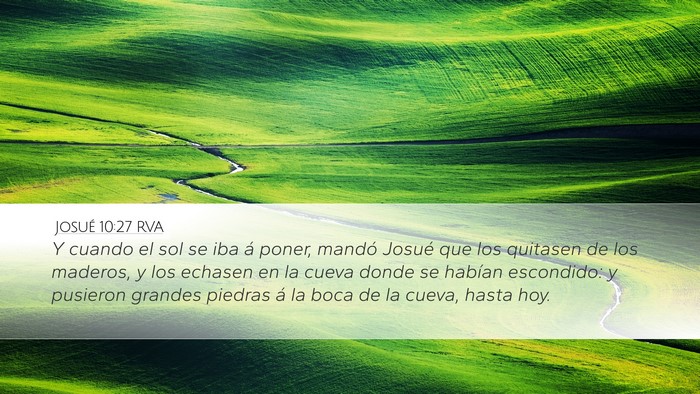 Josué 10:27 RVA Bible Verse Image