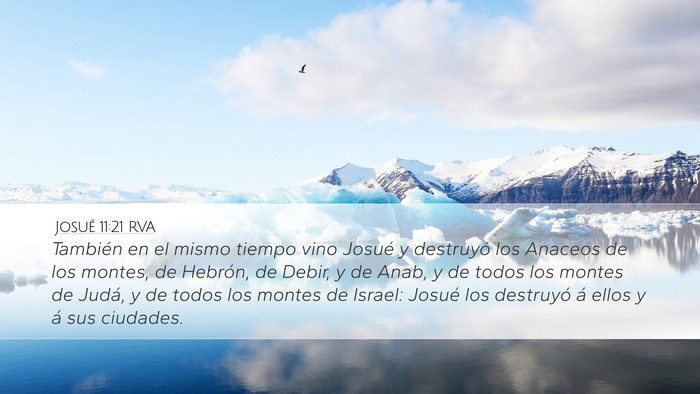 Josué 11:21 RVA Bible Verse Image