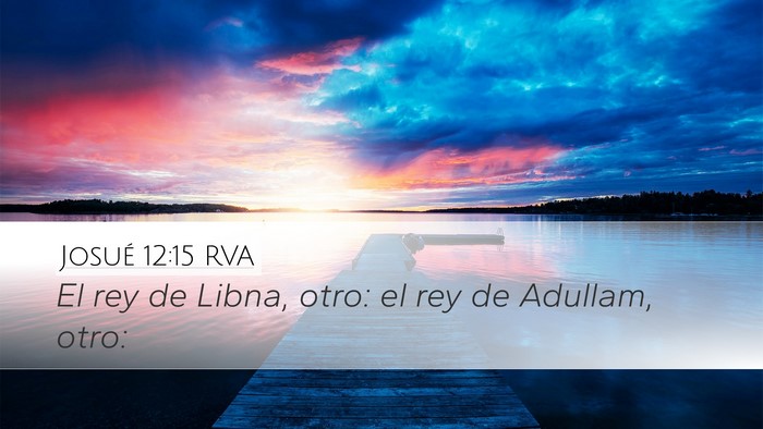 Josué 12:15 RVA Bible Verse Image