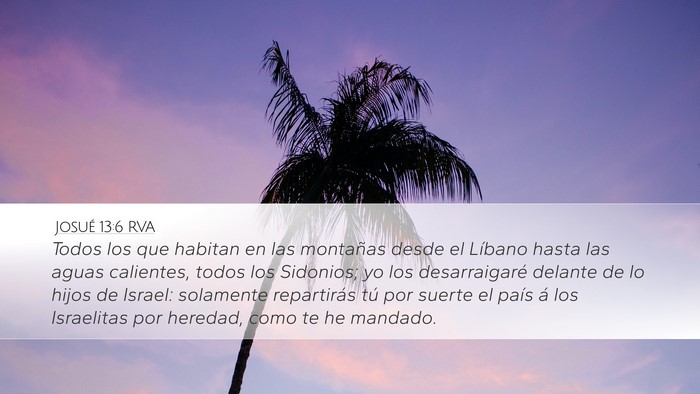 Josué 13:6 RVA Bible Verse Image