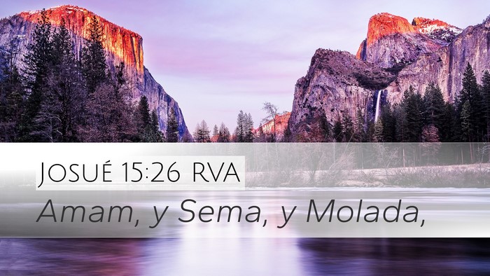 Josué 15:26 RVA Bible Verse Image