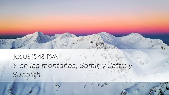 Josué 15:48 RVA Bible Verse Image