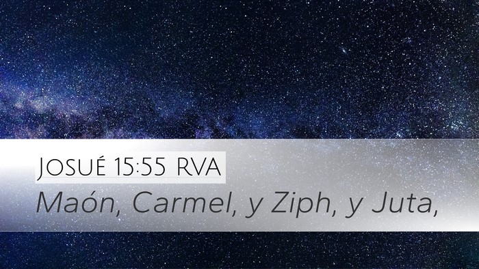 Josué 15:55 RVA Bible Verse Image
