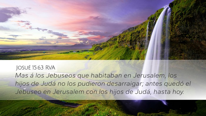 Josué 15:63 RVA Bible Verse Image